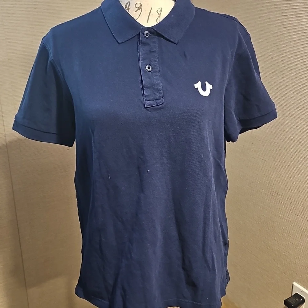 True Religion polo..size large...navy - Picture 2 of 5